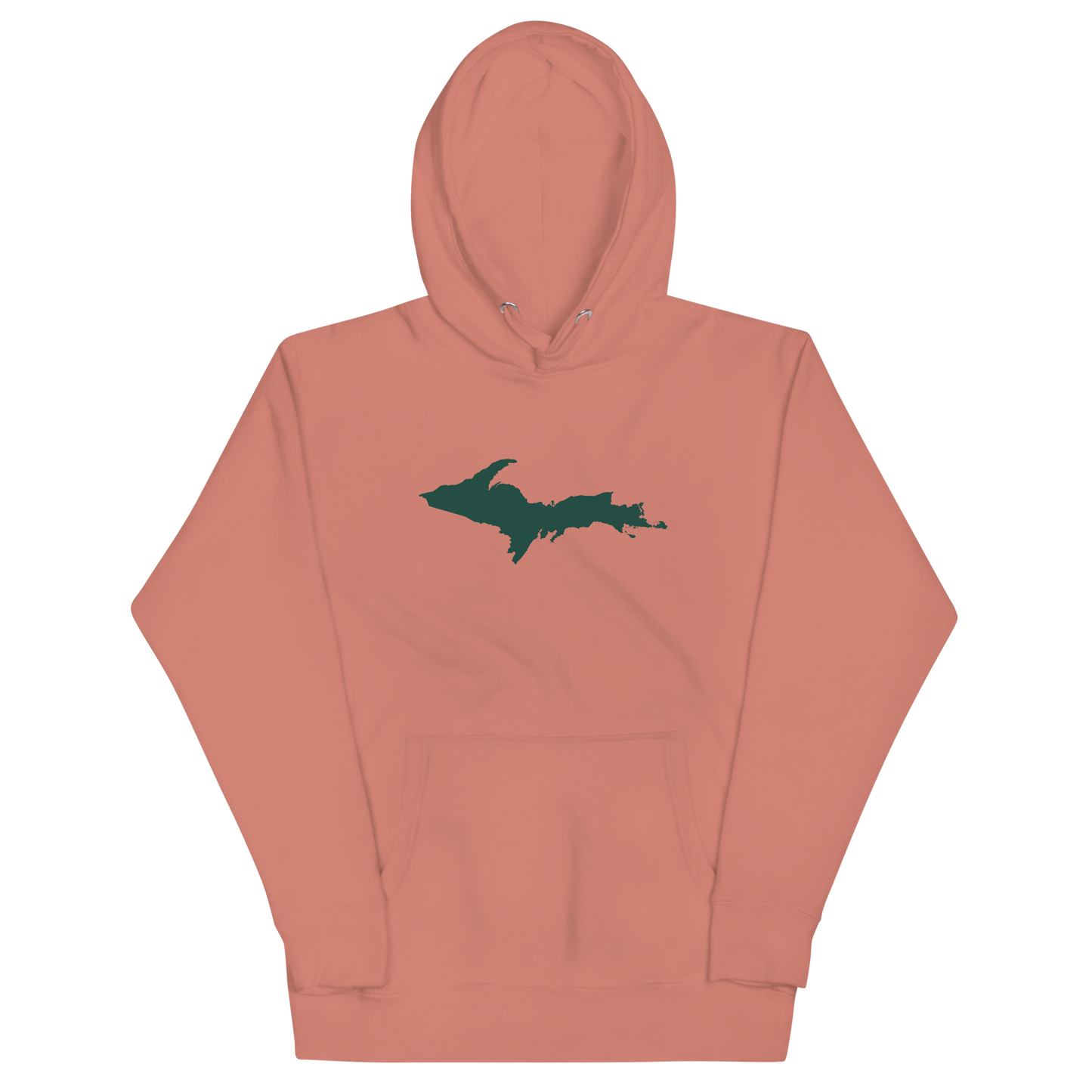 Michigan Upper Peninsula Hoodie (w/ Green UP Outline) | Unisex Premium