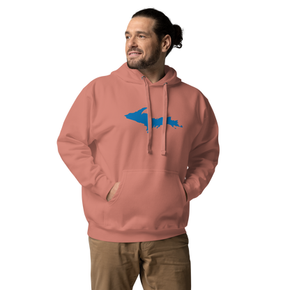 Michigan Upper Peninsula Hoodie (w/ Azure UP Outline) | Unisex Premium