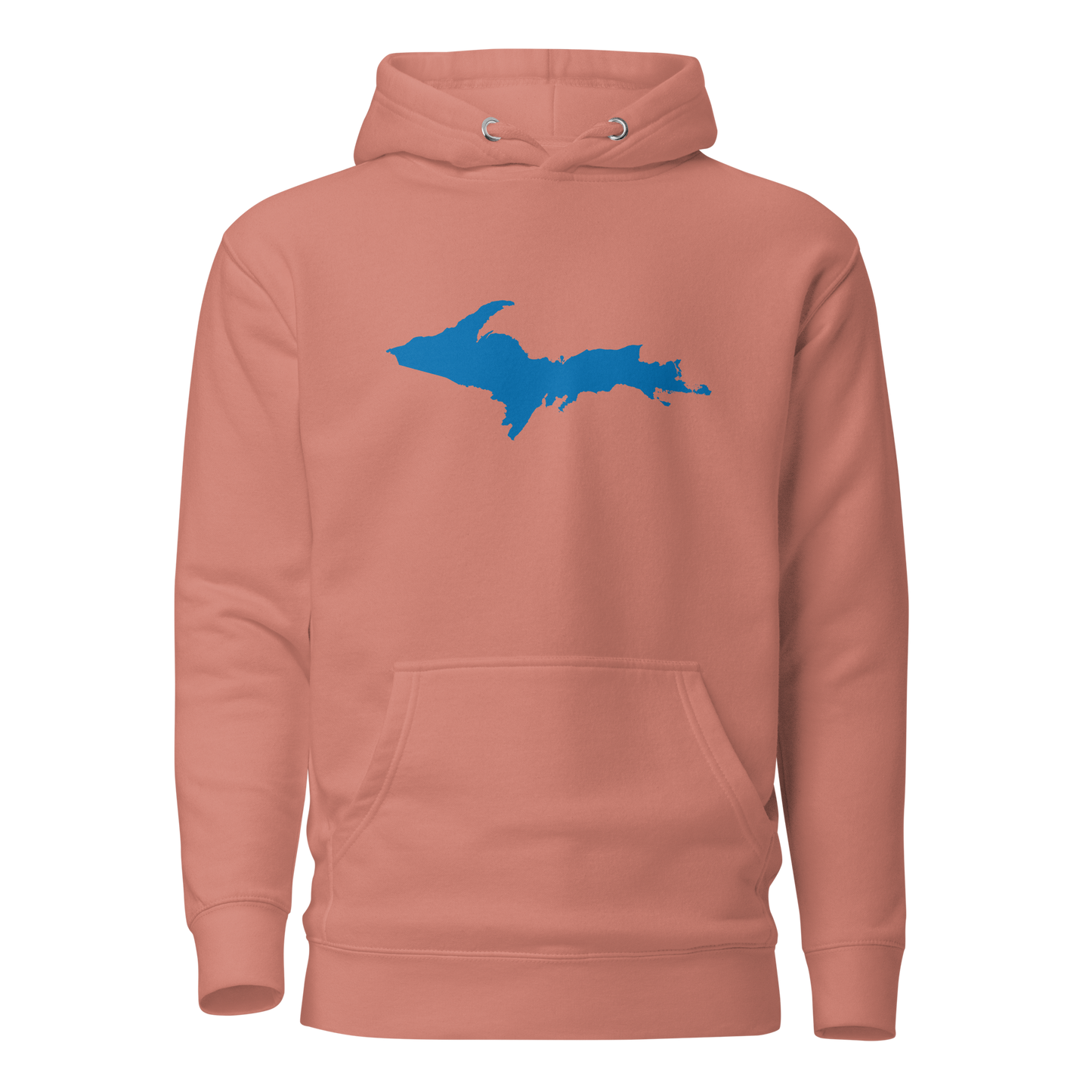 Michigan Upper Peninsula Hoodie (w/ Azure UP Outline) | Unisex Premium