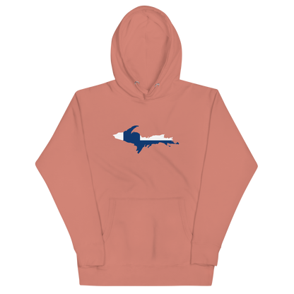 Michigan Upper Peninsula Hoodie (w/ UP Finland Flag Outline) | Unisex Premium