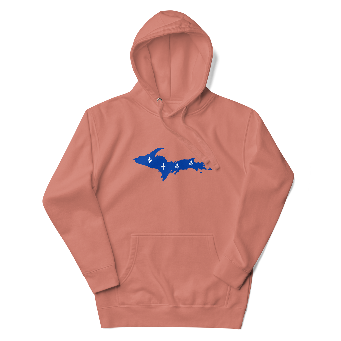 Michigan Upper Peninsula Hoodie (w/ UP Quebec Flag Outline) | Unisex Premium