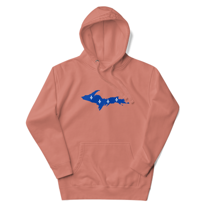 Michigan Upper Peninsula Hoodie (w/ UP Quebec Flag Outline) | Unisex Premium