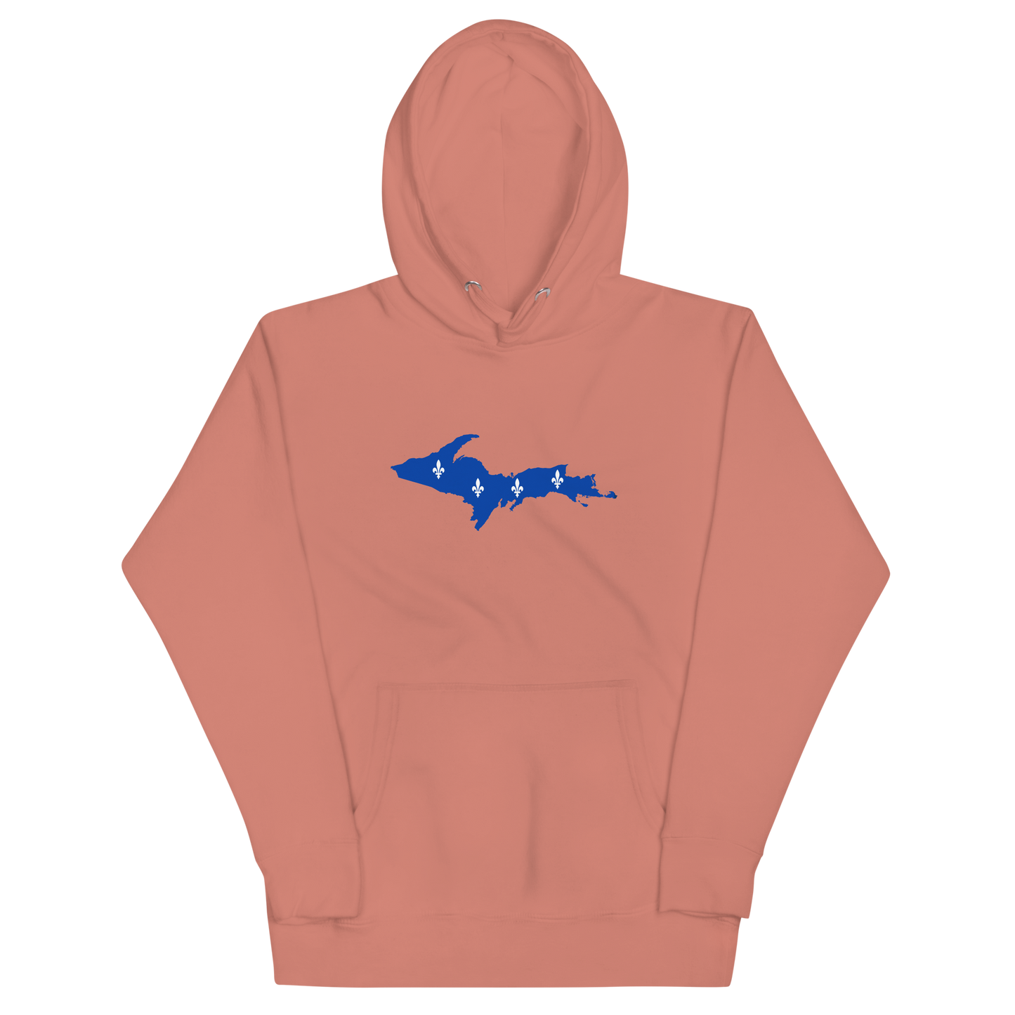 Michigan Upper Peninsula Hoodie (w/ UP Quebec Flag Outline) | Unisex Premium