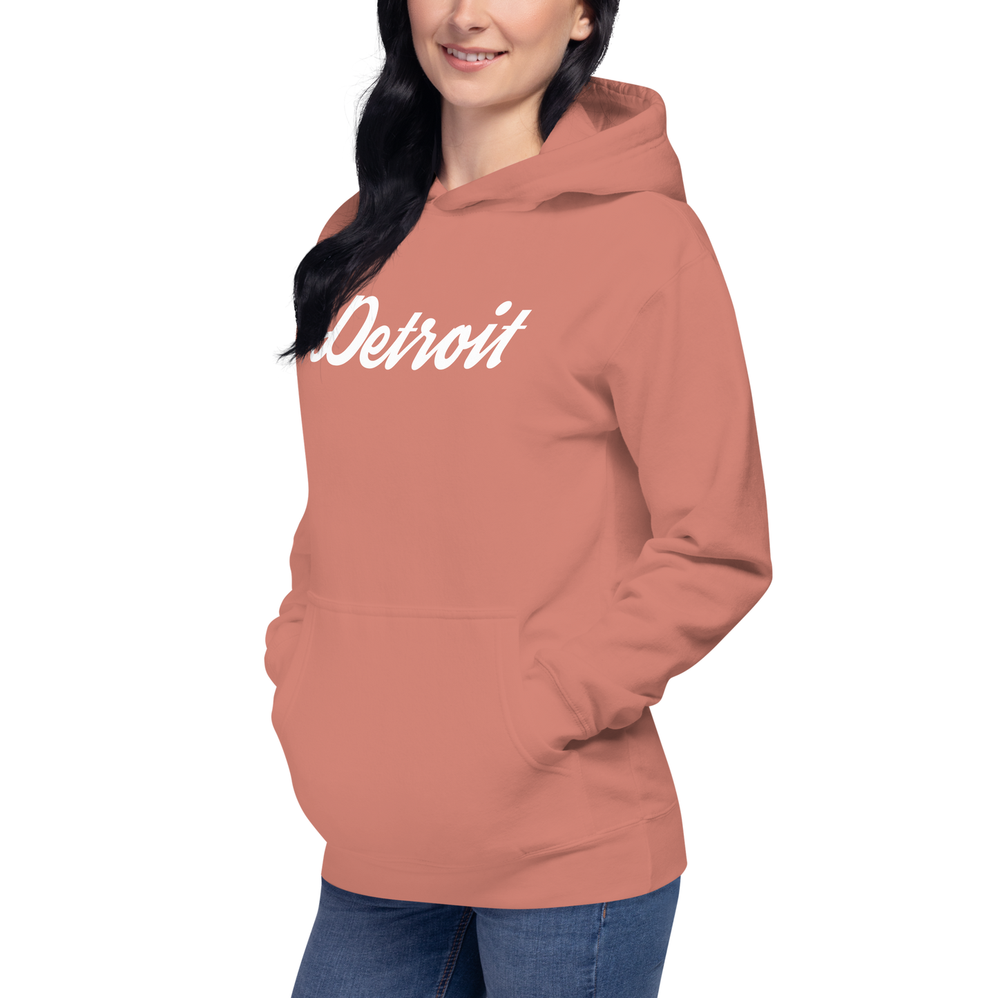 'Detroit' Unisex Premium Hoodie (Script Font)