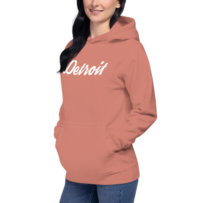 'Detroit' Unisex Premium Hoodie (Script Font)