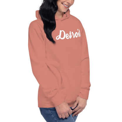 'Detroit' Unisex Premium Hoodie (Script Font)