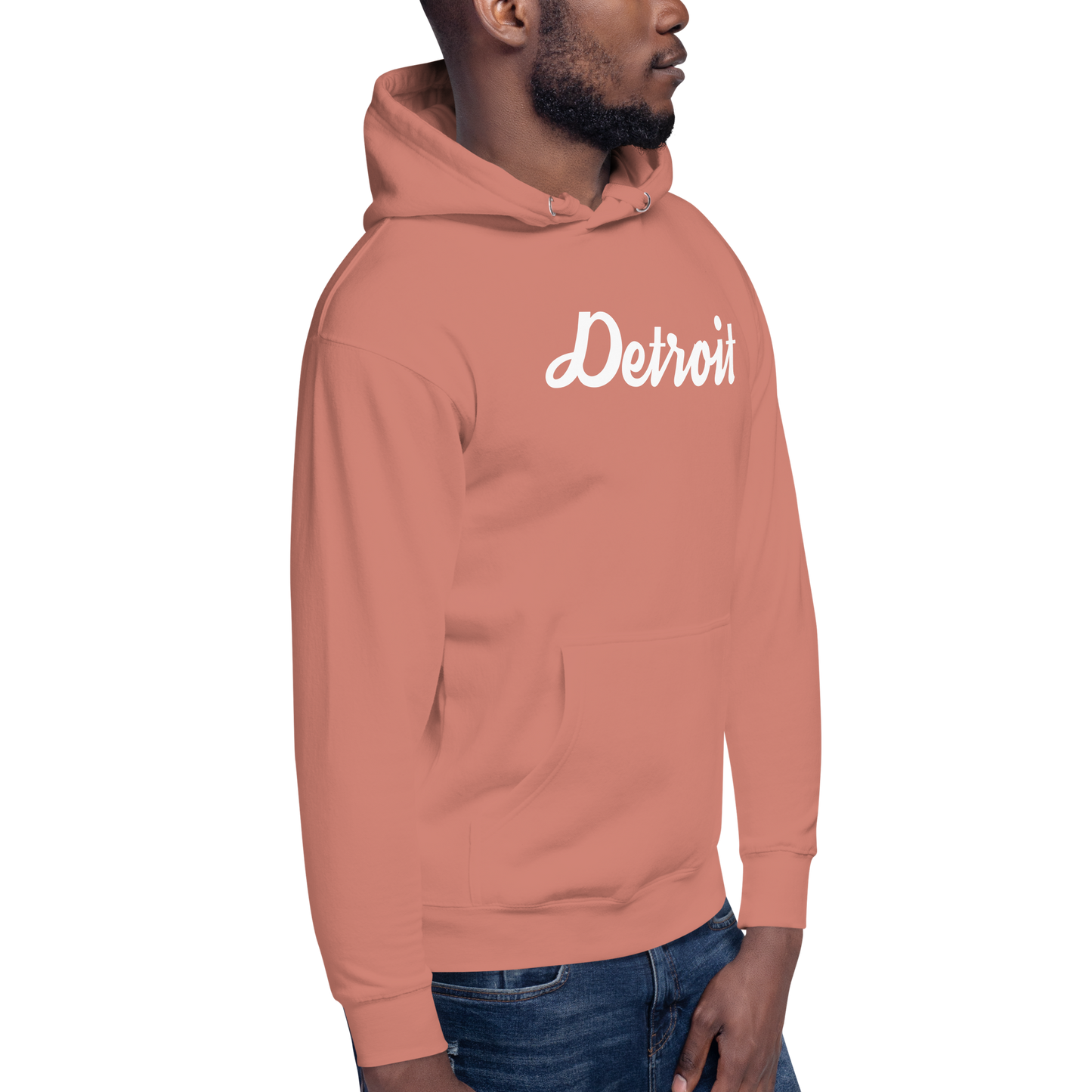 'Detroit' Unisex Premium Hoodie (Script Font)