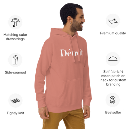 'Détroit' Unisex Premium Hoodie (Didot Font)