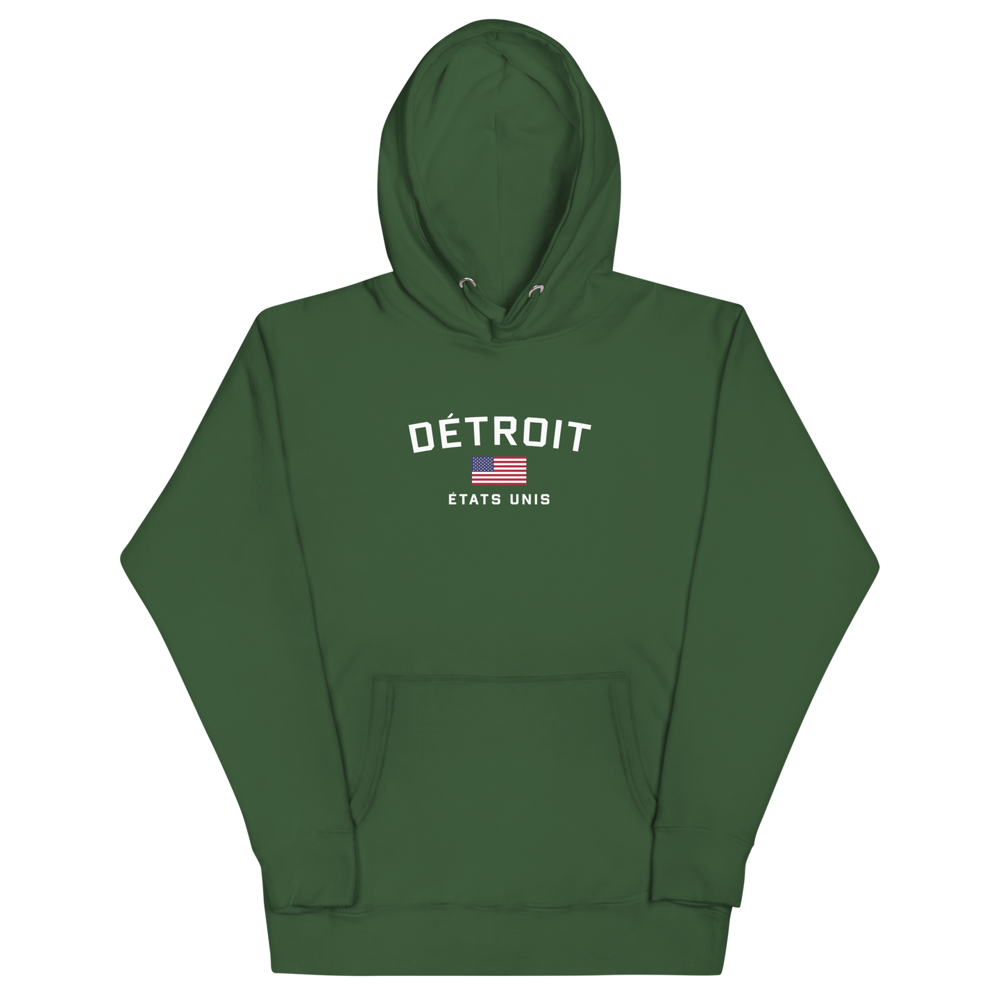 'Détroit États Unis' Unisex Premium Hoodie