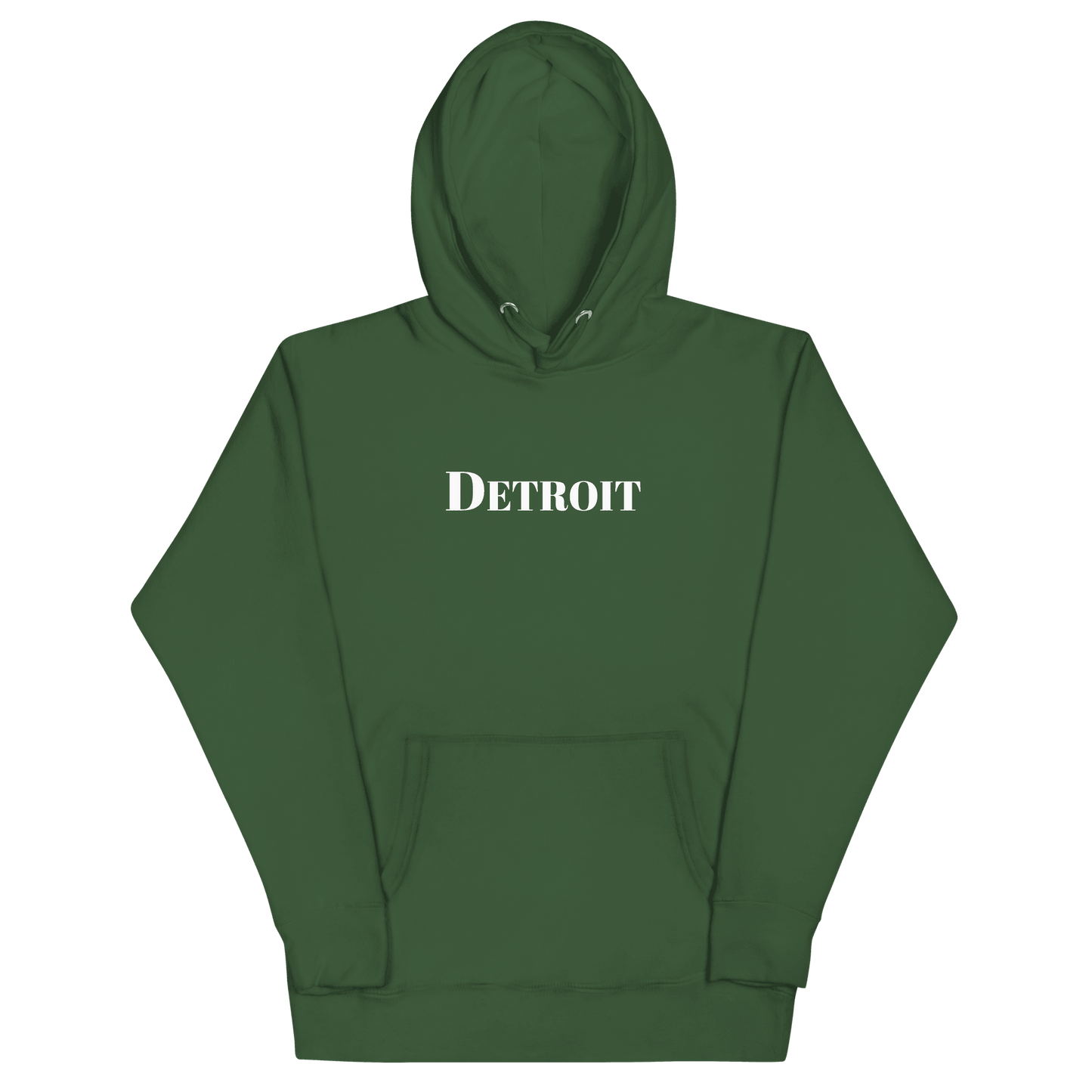 'Detroit' Hoodie (Didone Font) | Unisex Premium - Circumspice Michigan