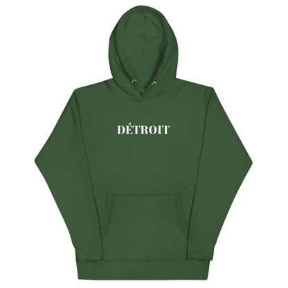 'Détroit' Hoodie (Didone Font) | Unisex Premium - Circumspice Michigan