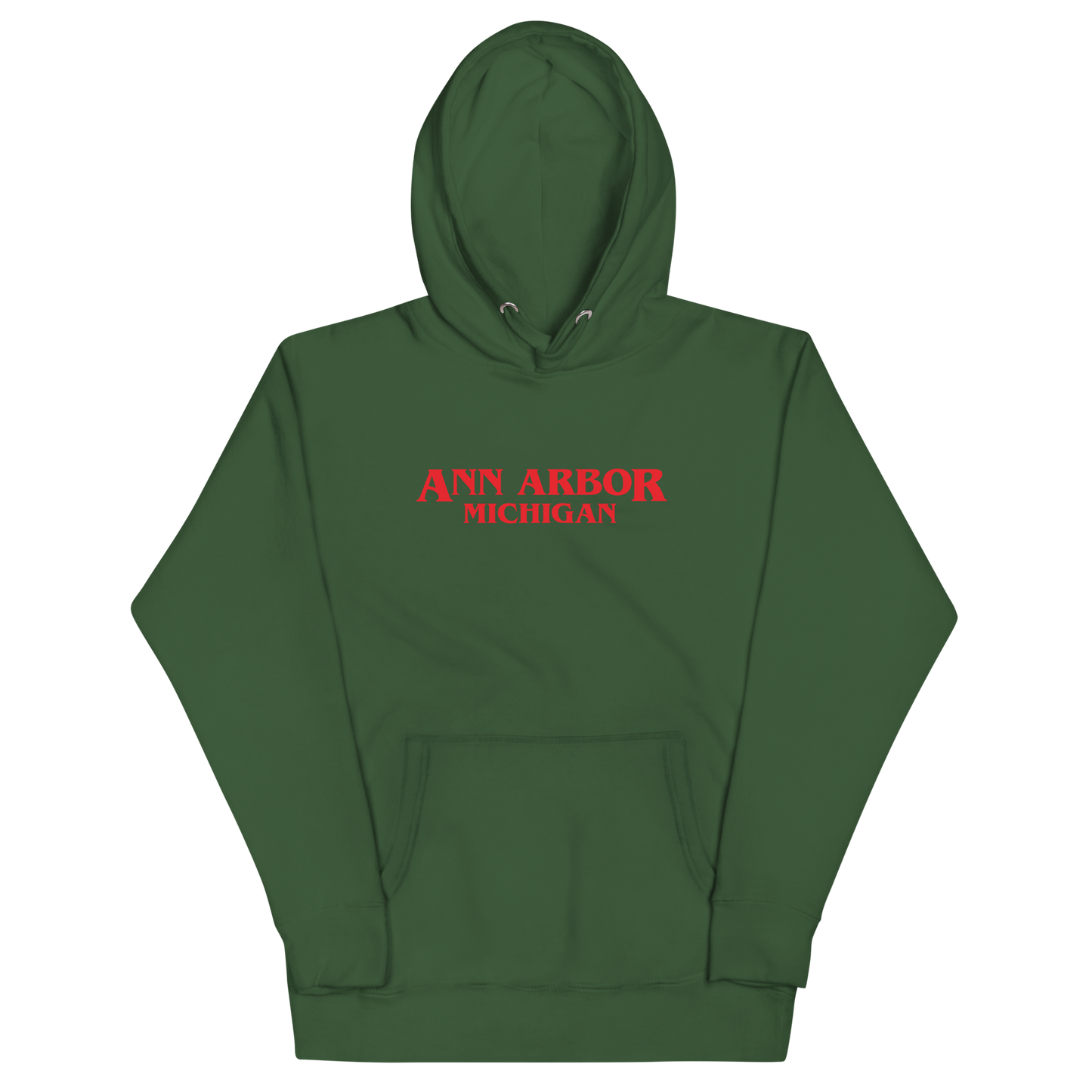 'Ann Arbor Michigan' Unisex Premium Hoodie (1980s Drama Parody)