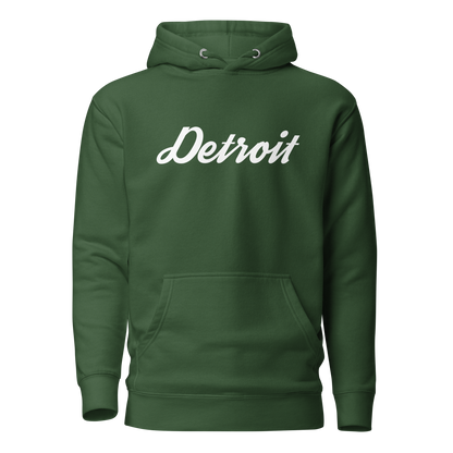 'Detroit' Unisex Premium Hoodie (Script Font)