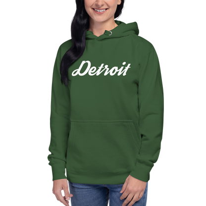 'Detroit' Unisex Premium Hoodie (Script Font)