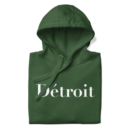 'Détroit' Unisex Premium Hoodie (Didot Font)