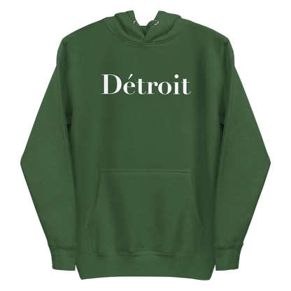 'Détroit' Unisex Premium Hoodie (Didot Font)