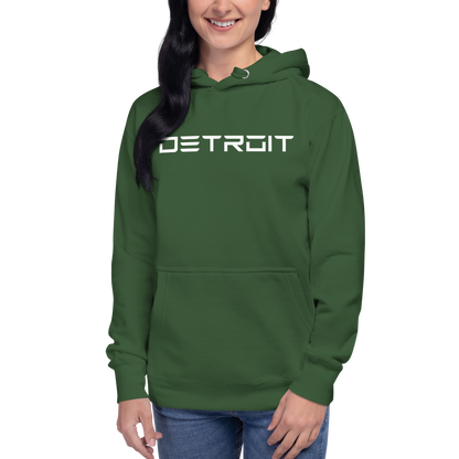 'Detroit' Unisex Premium Hoodie (Electric Font)