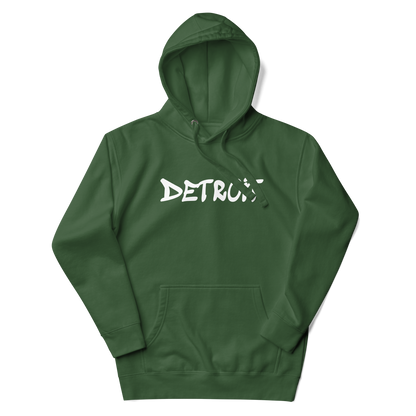 'Detroit' Unisex Premium Hoodie (1980s Hip Hop Font)