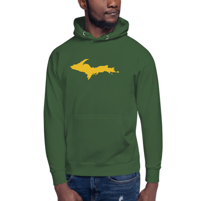 Upper Peninsula Hoodie (w/ Gold UP Outline) | Unisex Premium