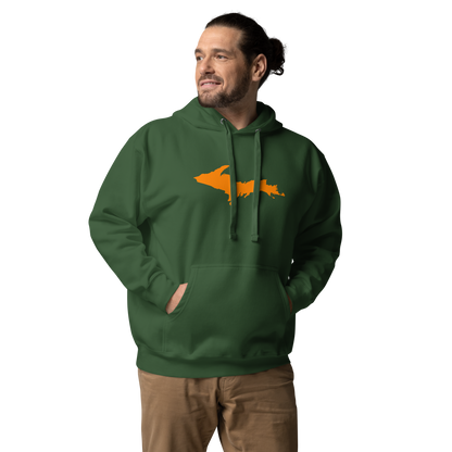 Michigan Upper Peninsula Hoodie (w/ Orange UP Outline) | Unisex Premium