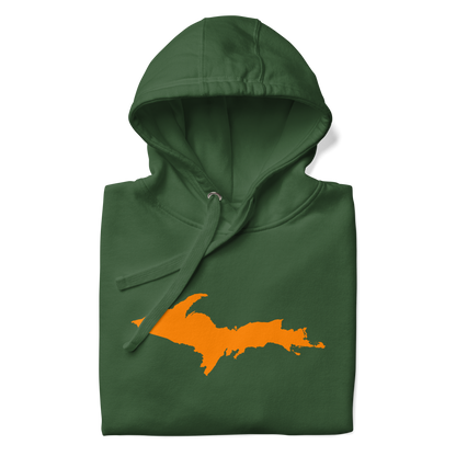 Michigan Upper Peninsula Hoodie (w/ Orange UP Outline) | Unisex Premium