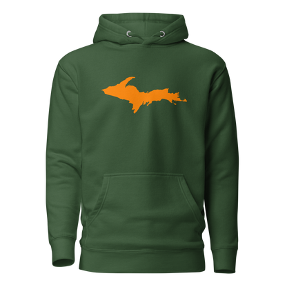 Michigan Upper Peninsula Hoodie (w/ Orange UP Outline) | Unisex Premium