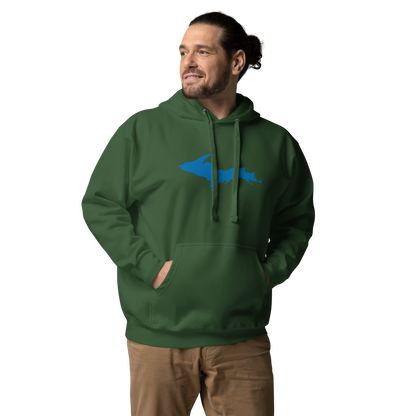 Michigan Upper Peninsula Hoodie (w/ Azure UP Outline) | Unisex Premium