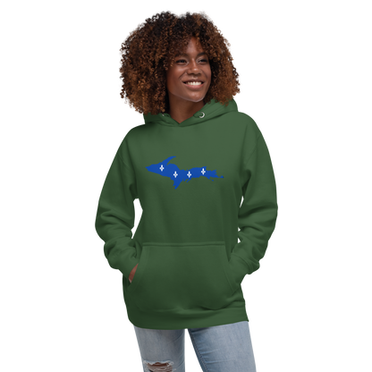 Michigan Upper Peninsula Hoodie (w/ UP Quebec Flag Outline) | Unisex Premium