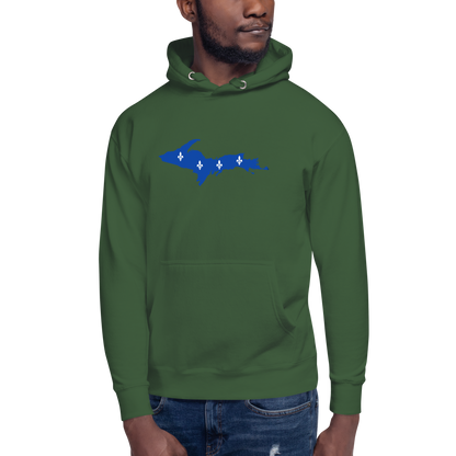 Michigan Upper Peninsula Hoodie (w/ UP Quebec Flag Outline) | Unisex Premium