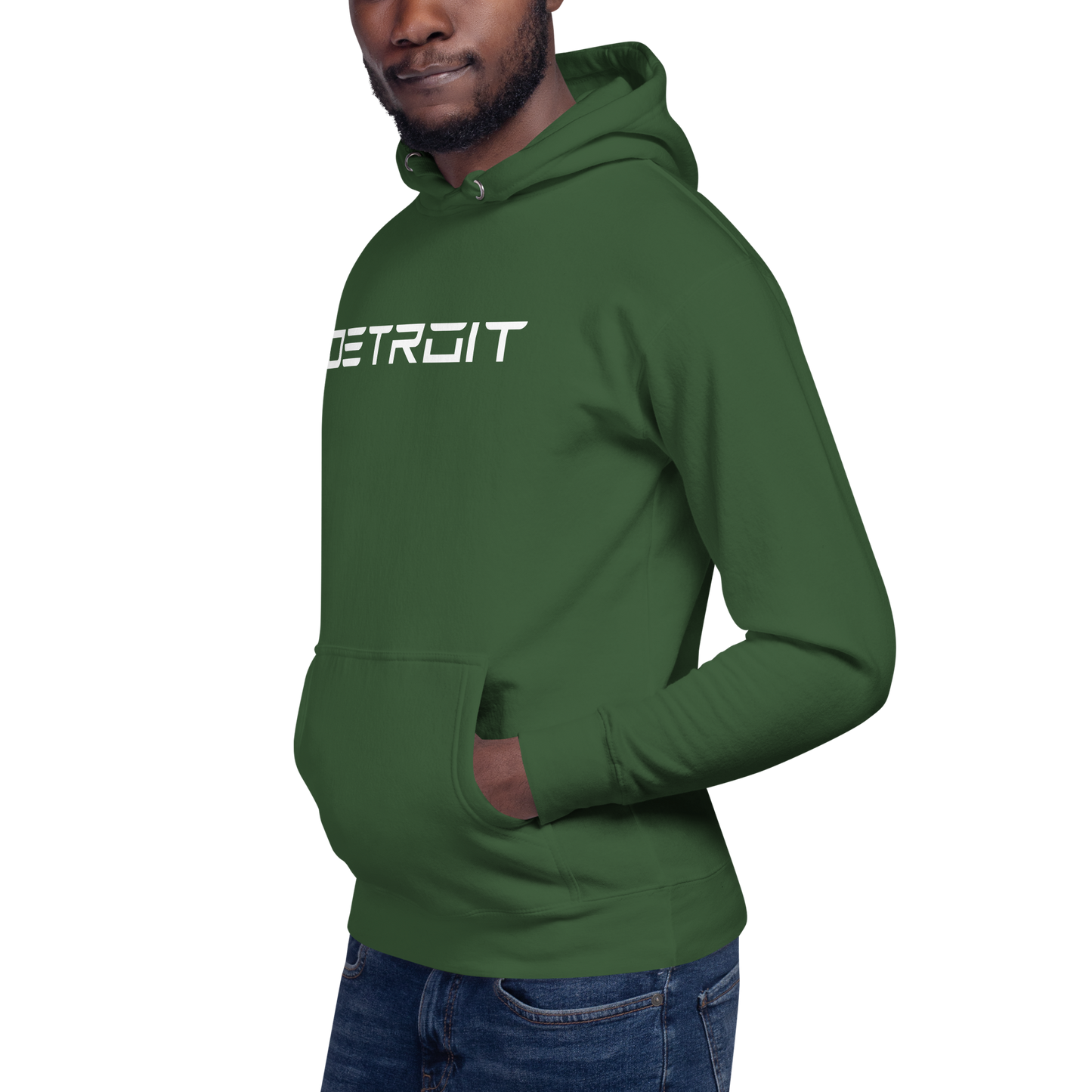 'Detroit' Unisex Premium Hoodie (Electric Font)