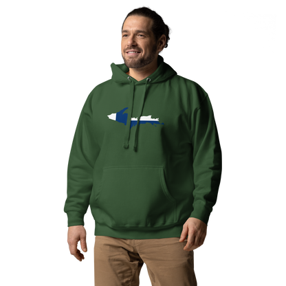 Michigan Upper Peninsula Hoodie (w/ UP Finland Flag Outline) | Unisex Premium