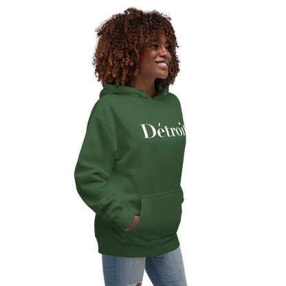 'Détroit' Unisex Premium Hoodie (Didot Font)