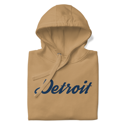 'Detroit' Unisex Premium Hoodie (Script Font)