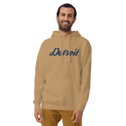 'Detroit' Unisex Premium Hoodie (Script Font)