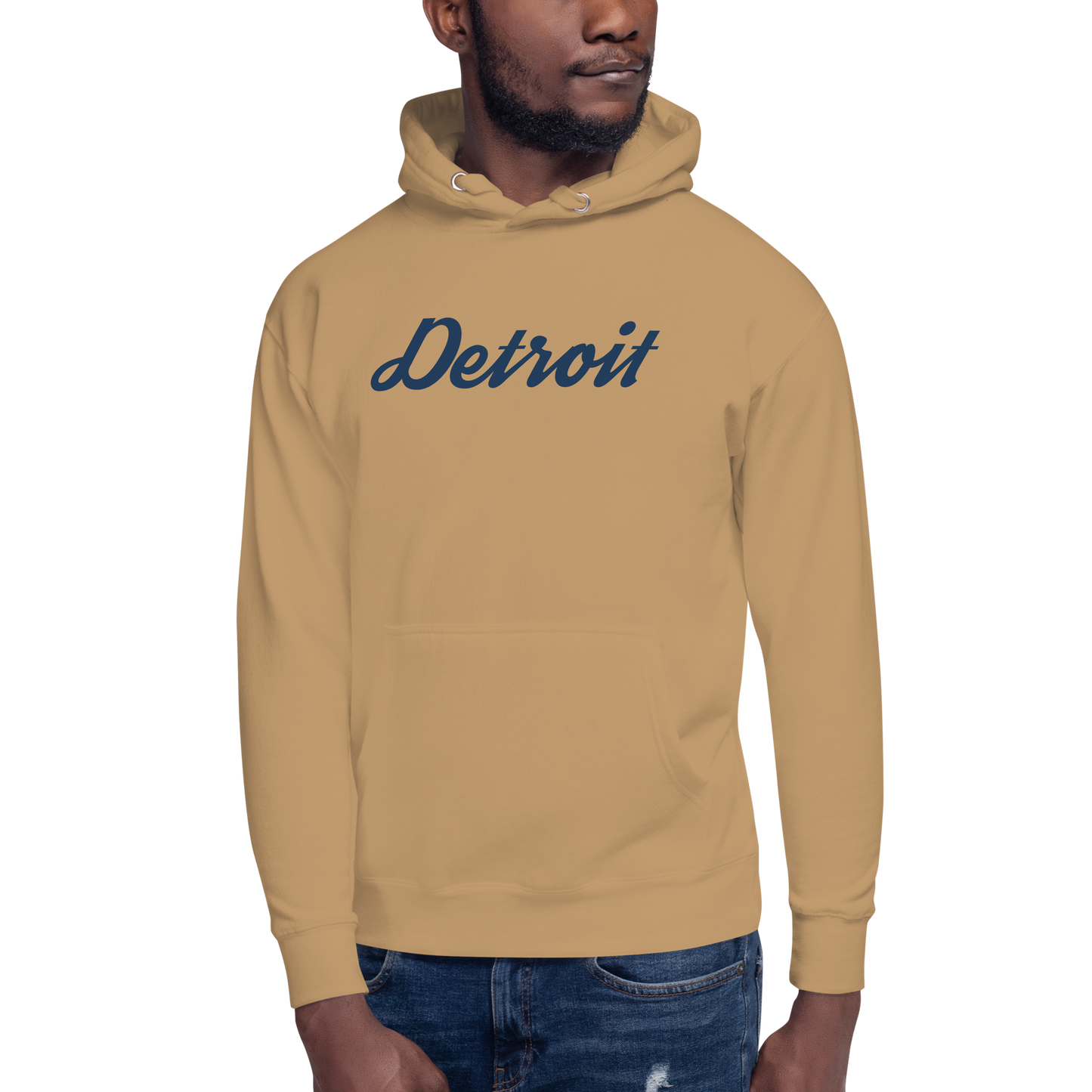 'Detroit' Unisex Premium Hoodie (Script Font)