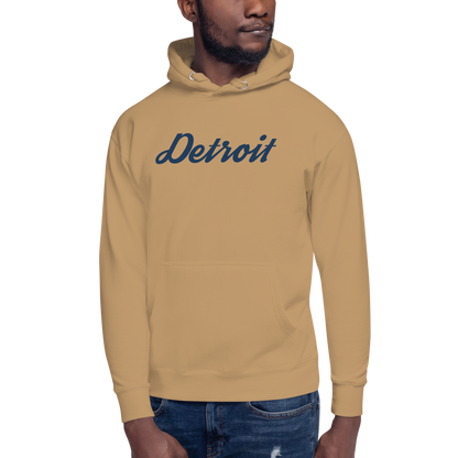 'Detroit' Unisex Premium Hoodie (Script Font)