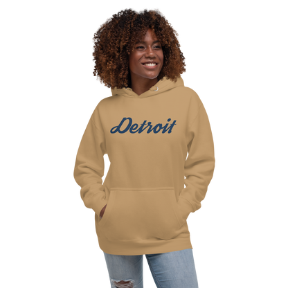 'Detroit' Unisex Premium Hoodie (Script Font)