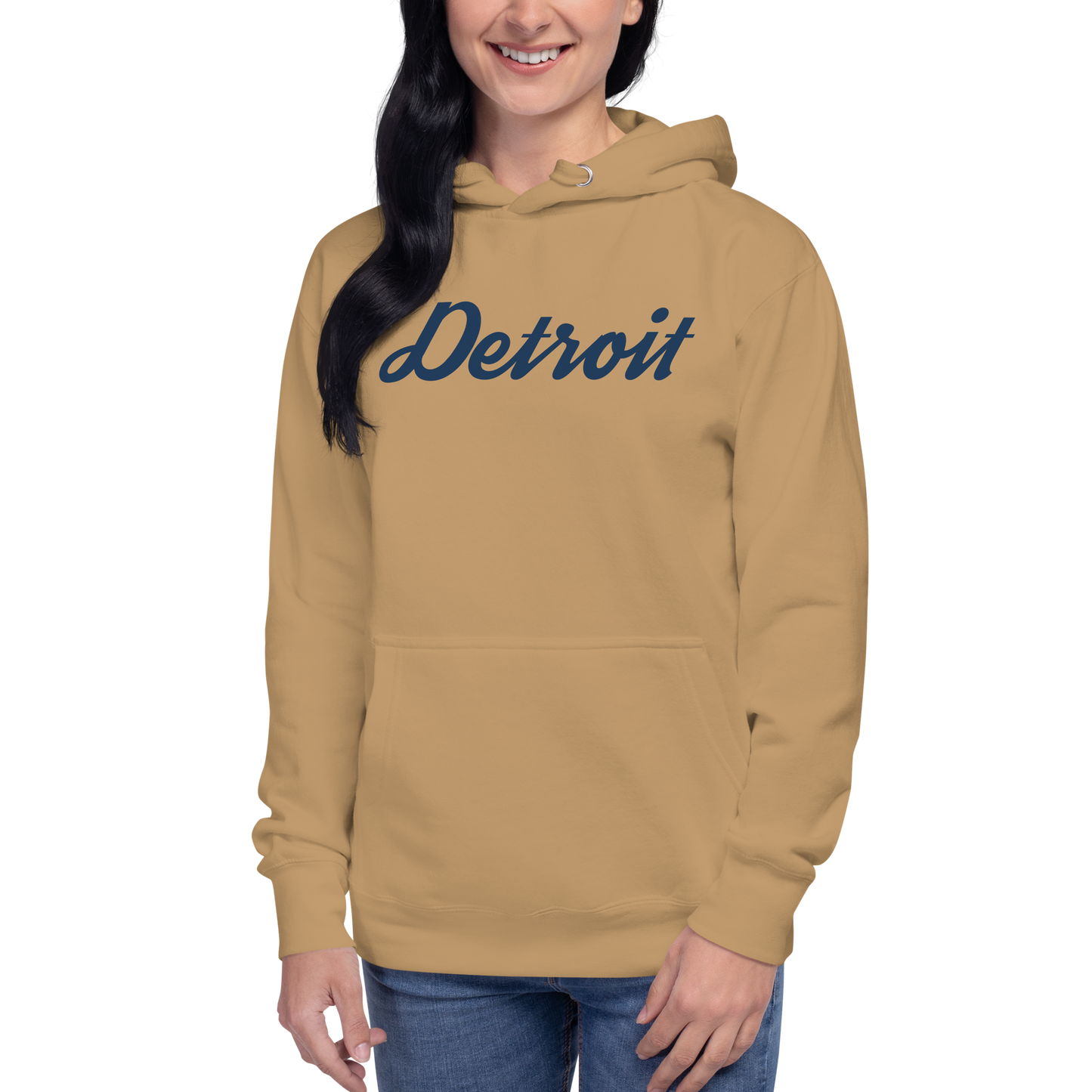 'Detroit' Unisex Premium Hoodie (Script Font)