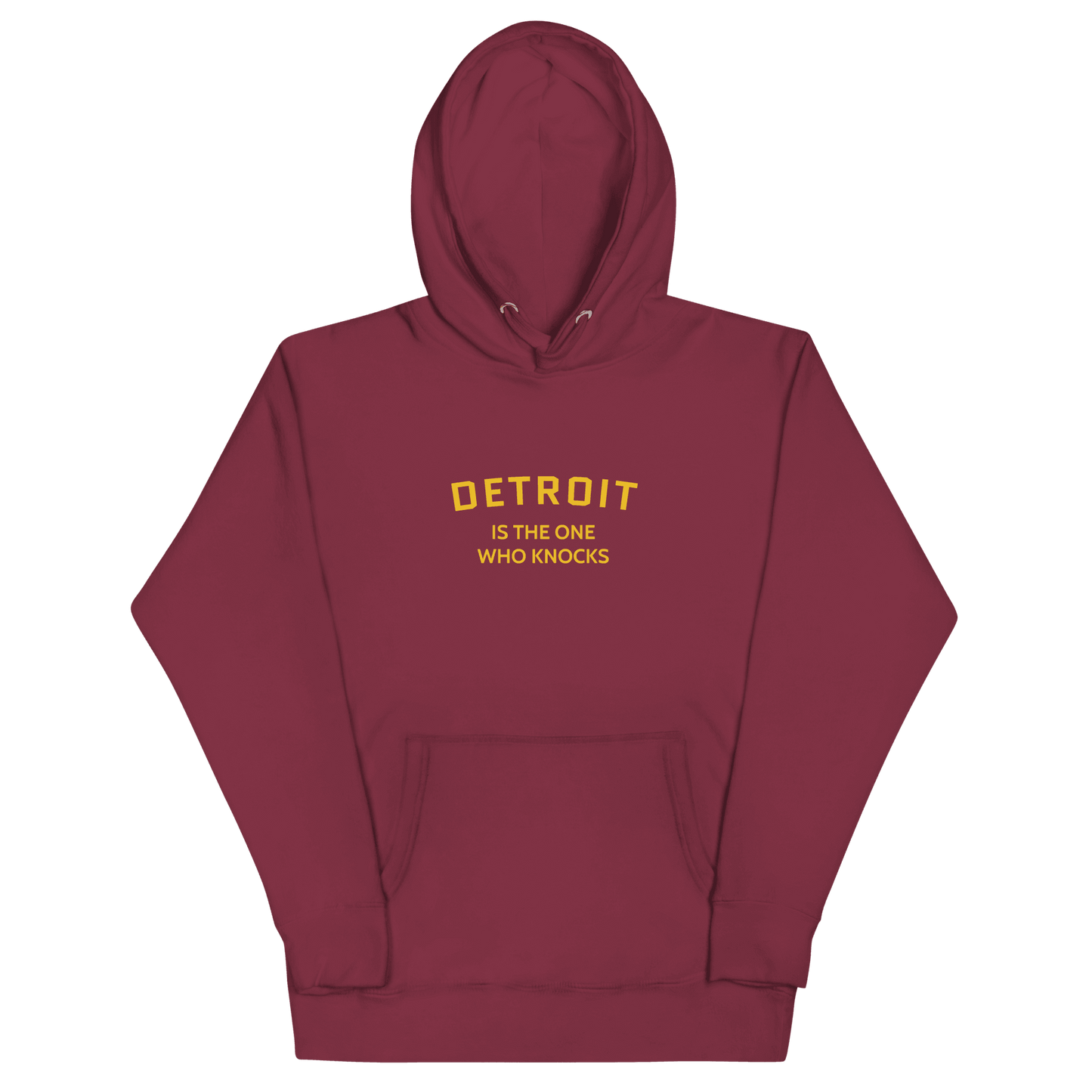 'Detroit is the One Who Knocks' Hoodie | Unisex Premium - Circumspice Michigan