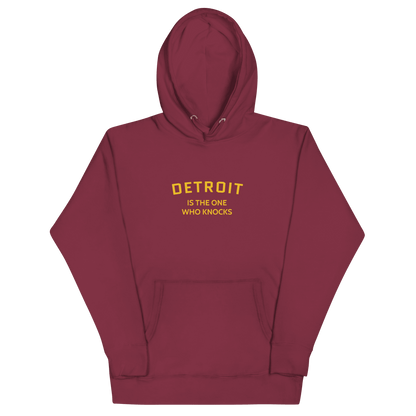 'Detroit is the One Who Knocks' Hoodie | Unisex Premium - Circumspice Michigan