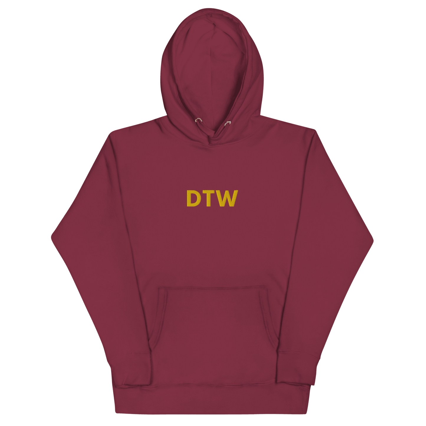 Detroit 'DTW' Premium Hoodie |  Unisex Embroidered - Circumspice Michigan