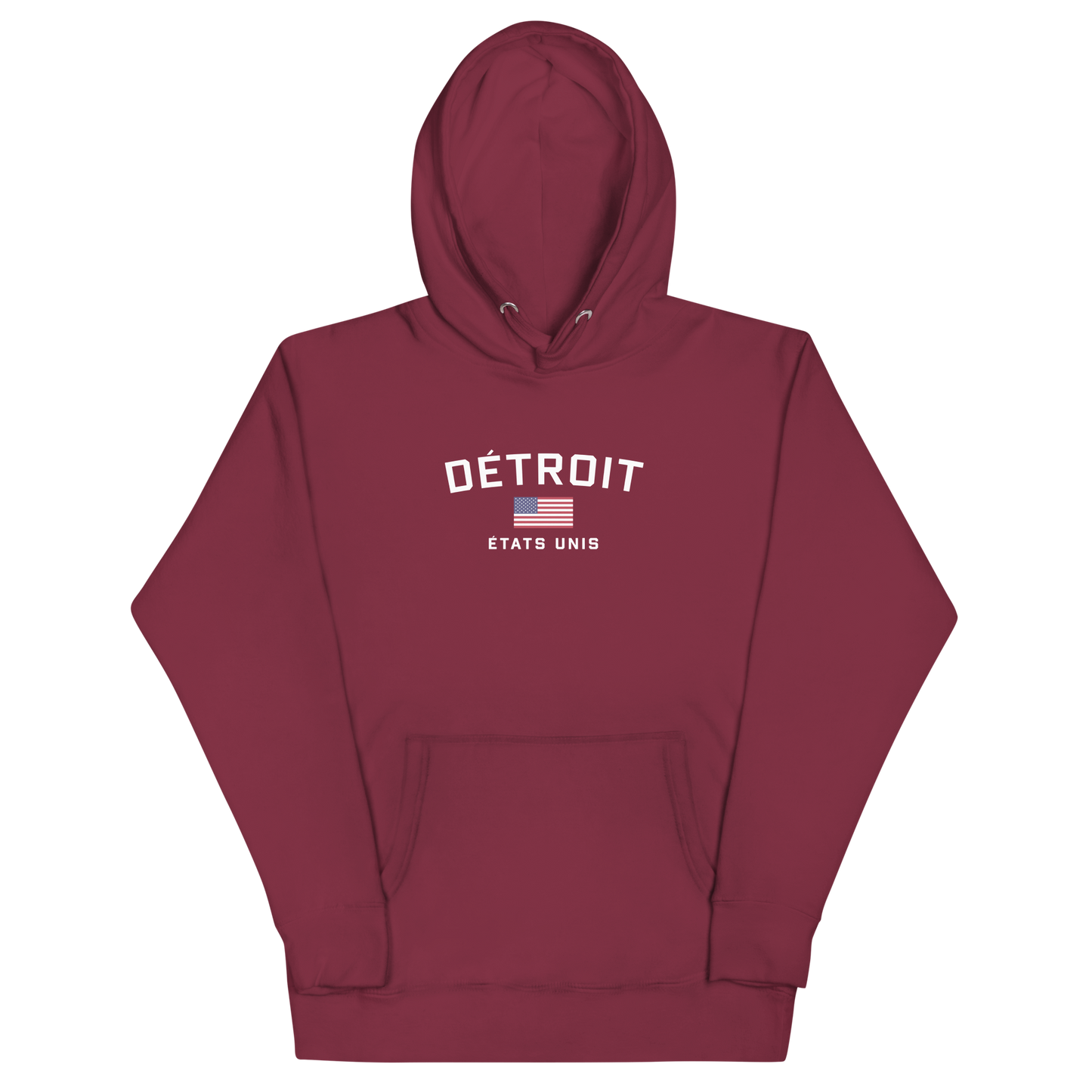 'Détroit États Unis' Unisex Premium Hoodie