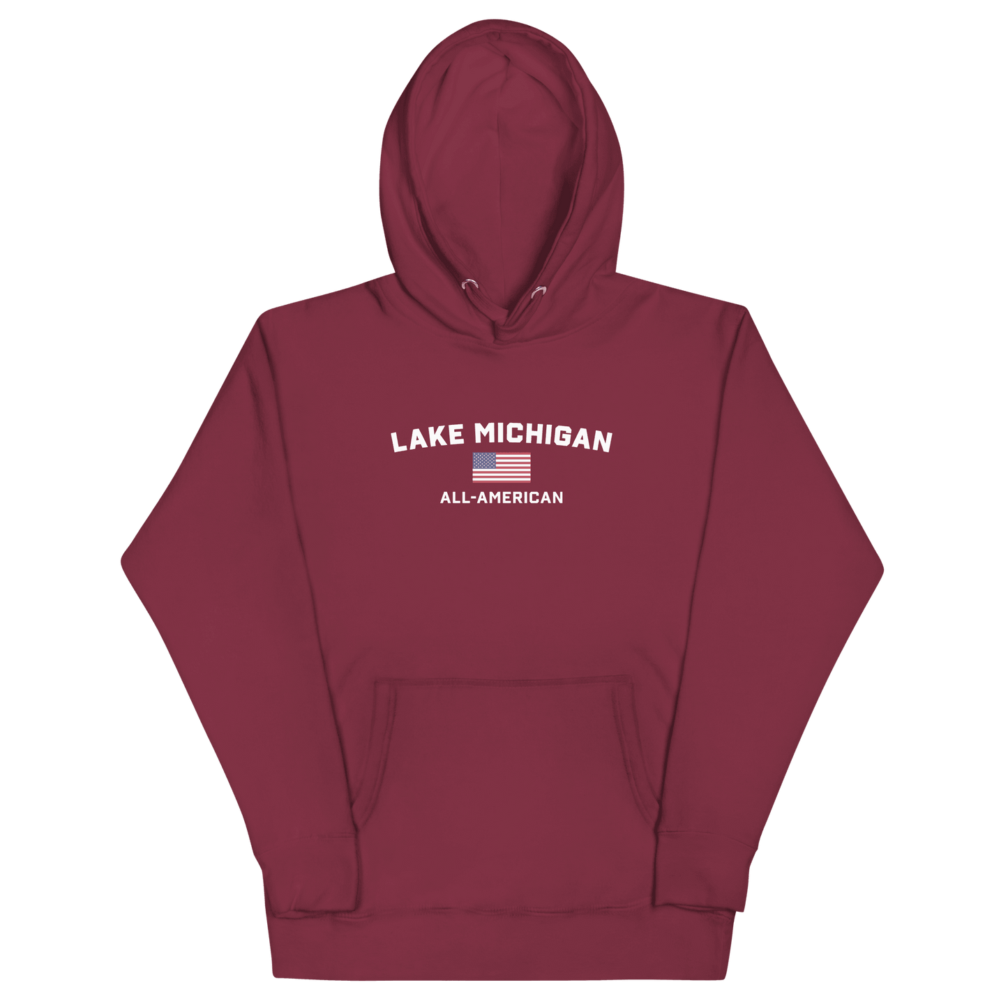 'Lake Michigan All American' Hoodie | Unisex Premium - Circumspice Michigan