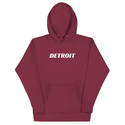 'Detroit' Hoodie (Racing Font) | Unisex Premium - Circumspice Michigan