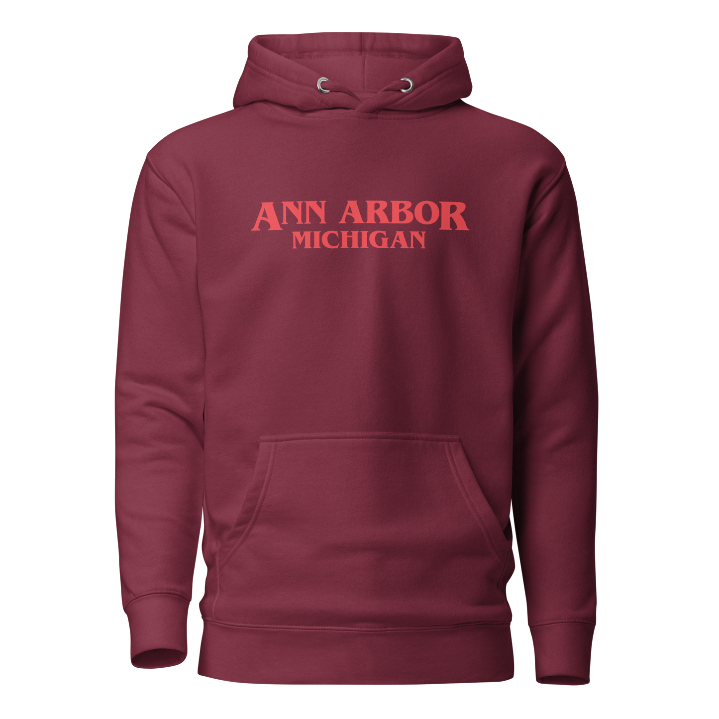 'Ann Arbor Michigan' Unisex Premium Hoodie (1980s Drama Parody)