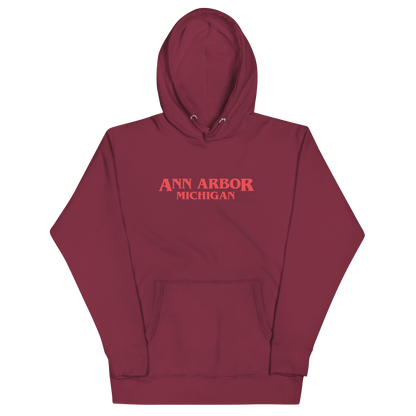 'Ann Arbor Michigan' Unisex Premium Hoodie (1980s Drama Parody)