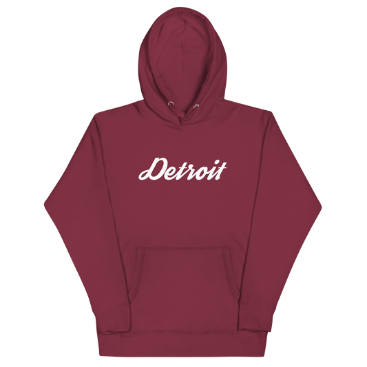 'Detroit' Unisex Premium Hoodie (Script Font)
