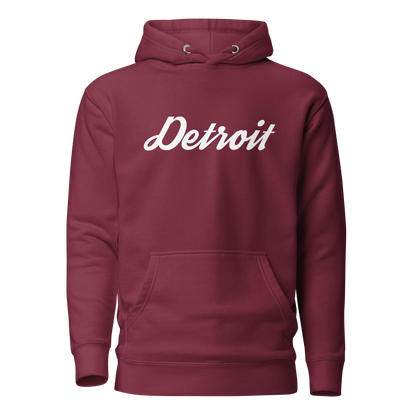 'Detroit' Unisex Premium Hoodie (Script Font)