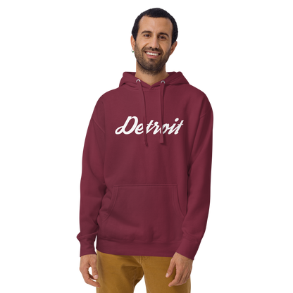 'Detroit' Unisex Premium Hoodie (Script Font)