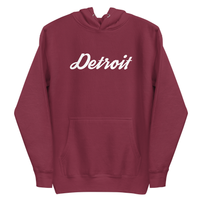 'Detroit' Unisex Premium Hoodie (Script Font)